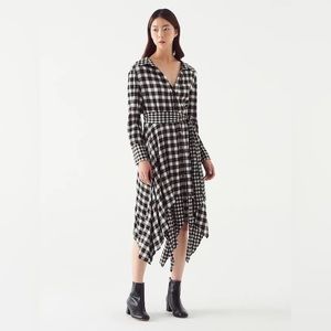 Alice & Olivia Cellie handkerchief midi dress
